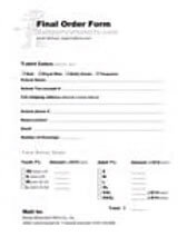 Final Order Form